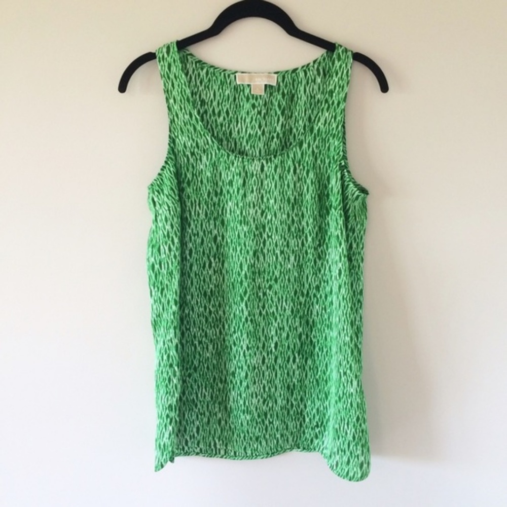 MICHAEL Michael Kors Sleeveless Print Top, ECU